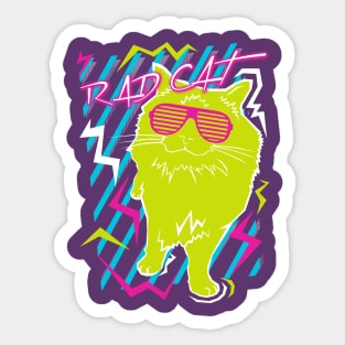 Rad Cat Sticker